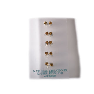 Citrine Sterling Silver Stud - 5 pack    from Stonebridge Imports
