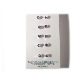 Tanzanite Sterling Silver Stud - 5 pack    from Stonebridge Imports