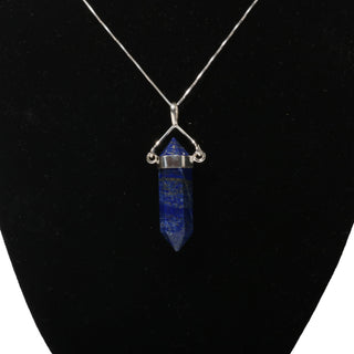 Lapis Lazuli Double Terminated - Swivel Silver Pendant    from Stonebridge Imports