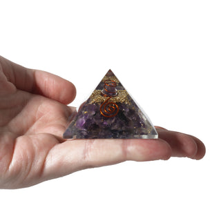 Amethyst Orgone Pyramid with Amethyst Point    from Stonebridge Imports