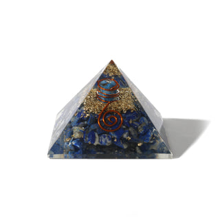 Lapis Lazuli Orgone Pyramid with Lapis Lazuli Point    from Stonebridge Imports