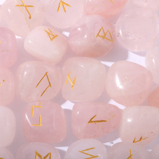 Rose Quartz Runes Set    from Stonebridge Imports