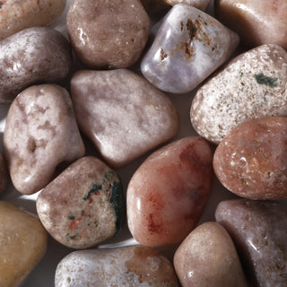 Pink Amethyst Tumbled Stones    from Stonebridge Imports