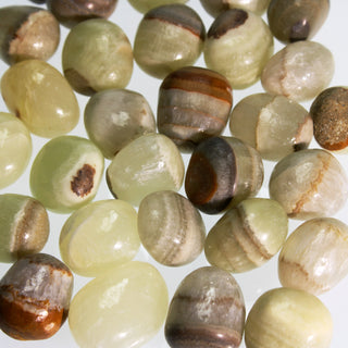 Green Aragonite Tumbled Stones    from Stonebridge Imports