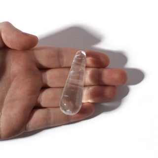 Clear Quartz A Rounded Massage Wand - Small #1 - 1 1/2" to 2 1/2"    from Stonebridge Imports