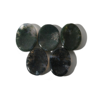 Green Moss Agate Worry Stone - Pack of 5    from Stonebridge Imports