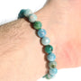 Hemimorphite Round Bracelet - 8mm from Stonebridge Imports