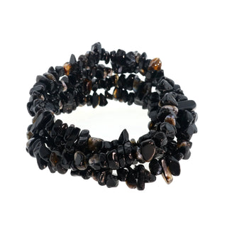 Agate Black Chip Strands - 5mm to 8mm    from Stonebridge Imports