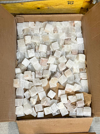 Selenite Cubes - 30.65kg box (Clearance)    from Stonebridge Imports