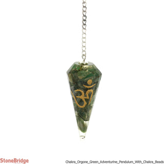 Orgone Green Aventurine Chakra Pendulum    from Stonebridge Imports