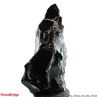 Obsidian Black Boulder Cut-Base U#71 - 30 1/2"    from Stonebridge Imports