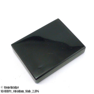 Black Obsidian Polished Slabs 3/8" thick - 2 3/8" x 1 7/8"    from Stonebridge Imports