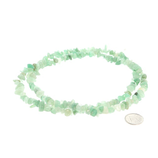Green Aventurine Chip Strands - 5mm to 8mm    from Stonebridge Imports