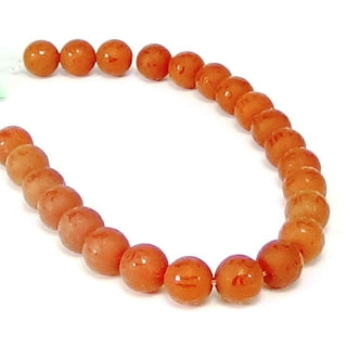 Red Agate - Carved Words - Round Strand 7" - 10mm    from Stonebridge Imports