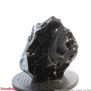 Obsidian Black Boulder Cut-Base U#17 - 11 1/4"    from Stonebridge Imports