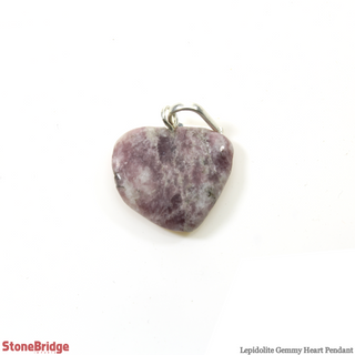 Lepidolite Gemmy Heart Pendant    from Stonebridge Imports
