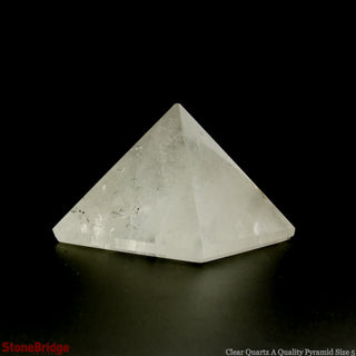 Clear Quartz A Pyramid #5 - 2 1/4" to 2 1/2" Wide    from Stonebridge Imports
