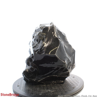 Obsidian Black Boulder Cut-Base U#17 - 11 1/4"    from Stonebridge Imports