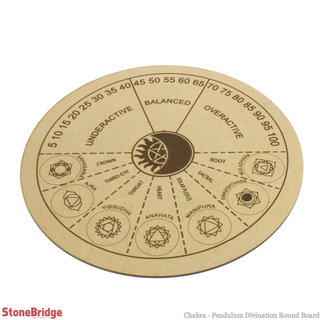 Chakra - Pendulum Divination Round Board    from Stonebridge Imports