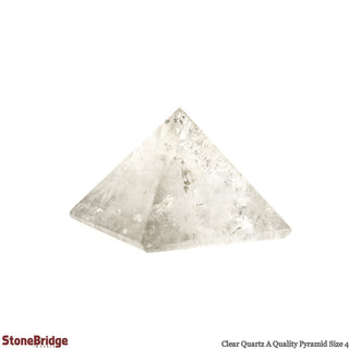 Clear Quartz A Pyramid #4 - 2" to 2 1/4"    from Stonebridge Imports