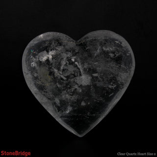 Clear Quartz A Heart #2 - 1" to 2"    from Stonebridge Imports