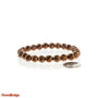 Hematite Faceted Copper Round Bracelet - 8mm from Stonebridge Imports