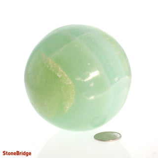 Calcite Green Sphere - Medium #4 - 3"    from Stonebridge Imports