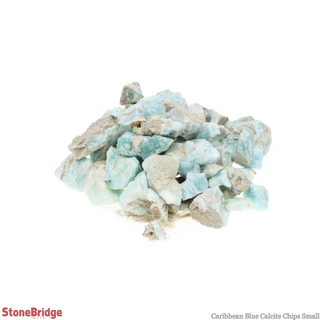 Calcite Caribbean Blue Chips - Small    from Stonebridge Imports