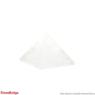 Clear Quartz A Pyramid #3 - 1 3/4" to 2" Wide    from Stonebridge Imports