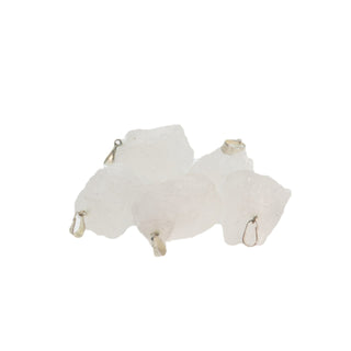 White Quartz Rough Pendants - 5 Pack    from Stonebridge Imports