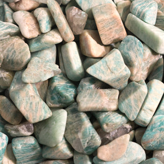 Amazonite B Tumbled Stones - Semi Polished Assorted   from Stonebridge Imports