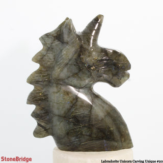Labradorite Unicorn Carving U#20" - 5"    from Stonebridge Imports