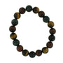 Tiger Eye Mix Round Bracelet - 10mm from Stonebridge Imports