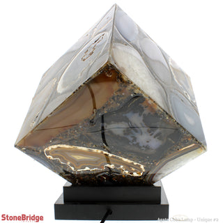 Agate Cube Lamp U#1 - 19cm    from Stonebridge Imports