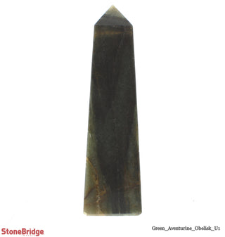 Green Aventurine Obelisk U#1 - 12 3/4"    from Stonebridge Imports