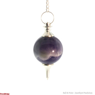 Ball & Point - Amethyst Pendulum    from Stonebridge Imports