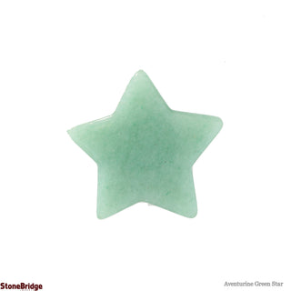 Green Aventurine Star Shape Polished Stones    from Stonebridge Imports