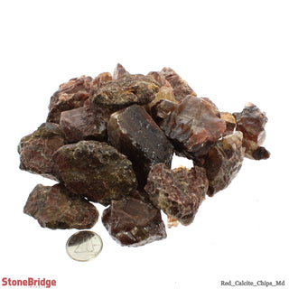 Calcite Red Chips - Medium    from Stonebridge Imports