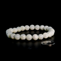 Shell White Round Bracelet - 8mm from Stonebridge Imports