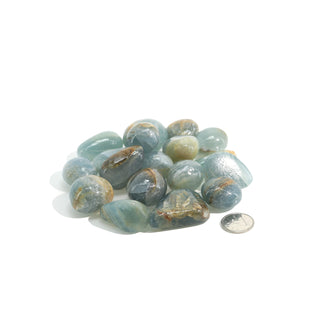 Blue & Green Onyx Tumbled Stones    from Stonebridge Imports