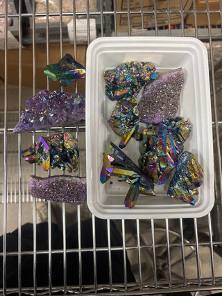 Titanium Quartz, Aura Amethyst Cluster OTT Bundle
