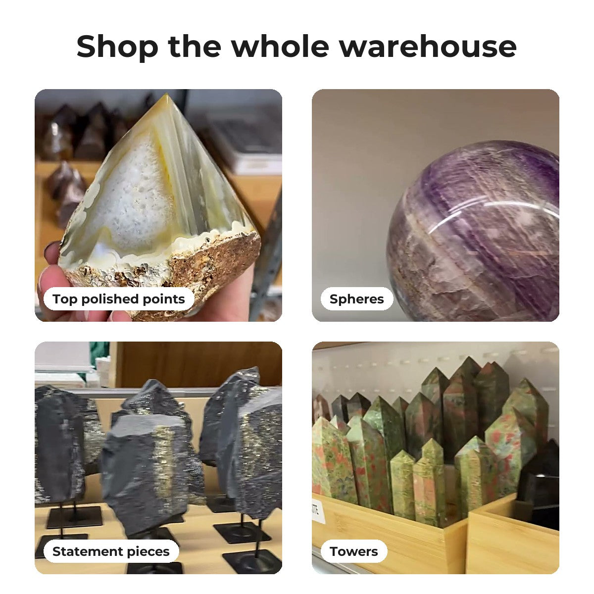 Points, spheres, statement pieces and towers you can shop on the call