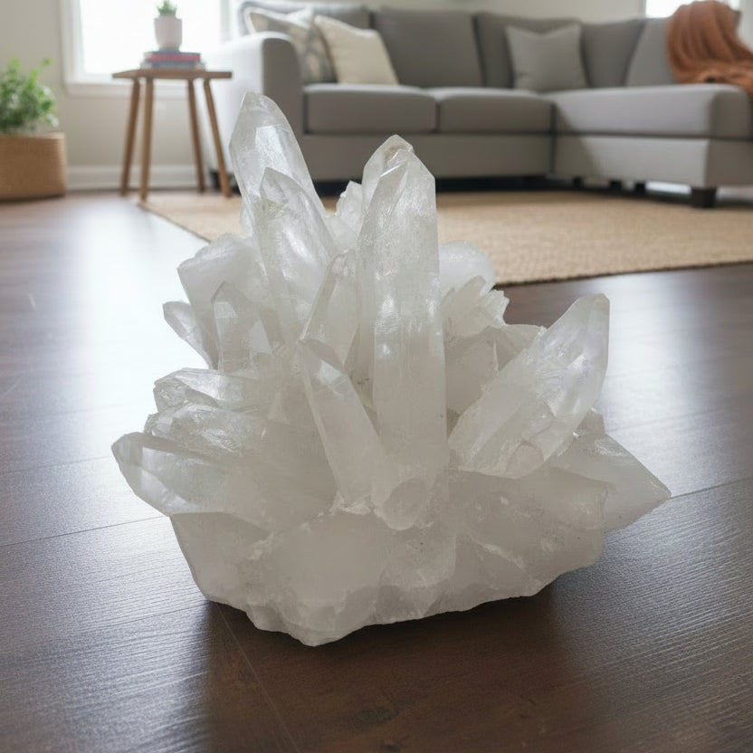 Clear Quartz Cluster Unique #156 - 13 1/2"