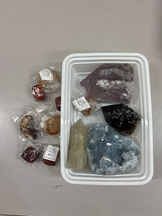 Quartz, Carnelian, Celestite Polished Stones - Hamilton Collection 034 from Stonebridge Imports