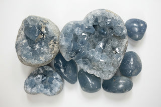 Celestite Tumbled/Clusters - Hamilton Collection 016 from Stonebridge Imports