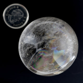 Clear Quartz E Sphere - Extra Small #1 - 1 1/2"    from Stonebridge Imports