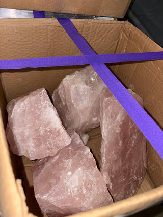 Rose Quartz E Chunk #5 - 20kg Box from Stonebridge Imports