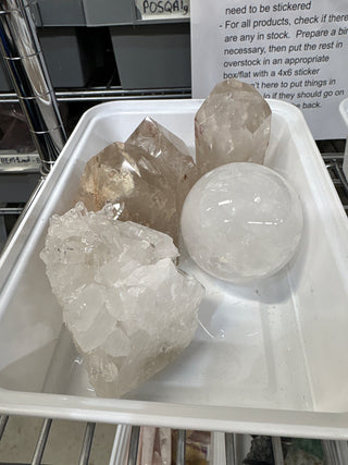 Clear Quartz Cluster/Point/Sphere OTT Bundle