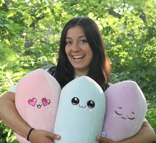 Crystal Plushie 💗 Plushies shaped like crystals 💜 powered by crystals from Stonebridge Imports