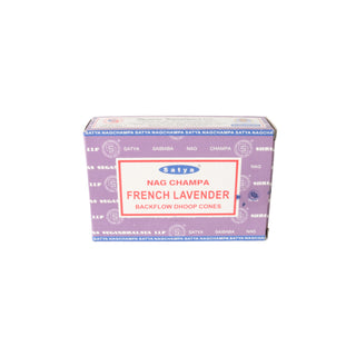 Satya French Lavender Back Flow Cones from Stonebridge Imports